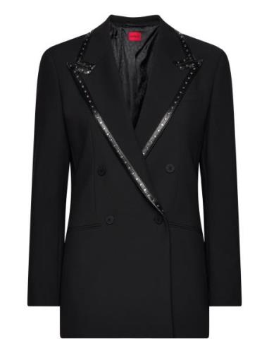 Adilara Blazers Double Breasted Blazers Black HUGO