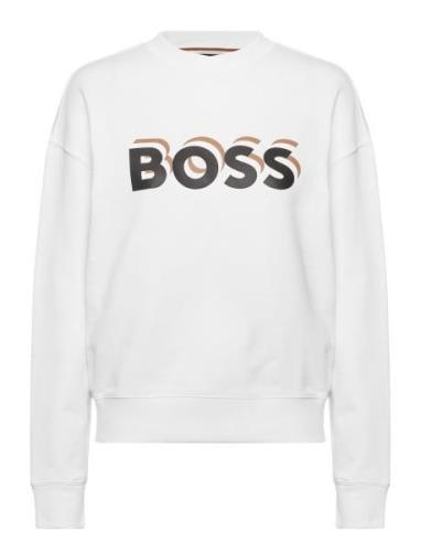 Econa Tops Sweat-shirts & Hoodies Sweat-shirts White BOSS