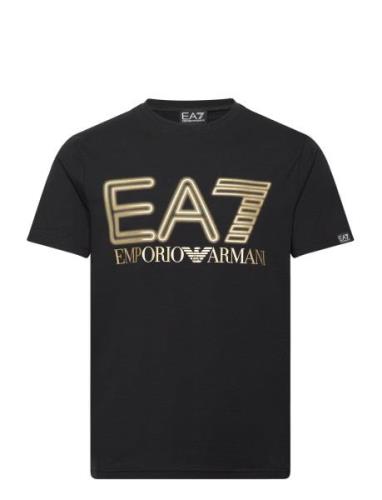 T-Shirt Tops T-shirts Short-sleeved Black EA7