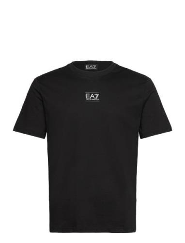 T-Shirt Tops T-shirts Short-sleeved Black EA7