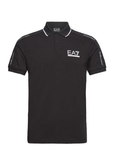 Polo Tops Polos Short-sleeved Black EA7