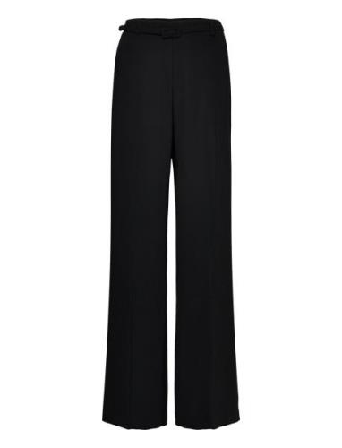 Wideleg Trousers With Belt Bottoms Trousers Wide Leg Black Mango