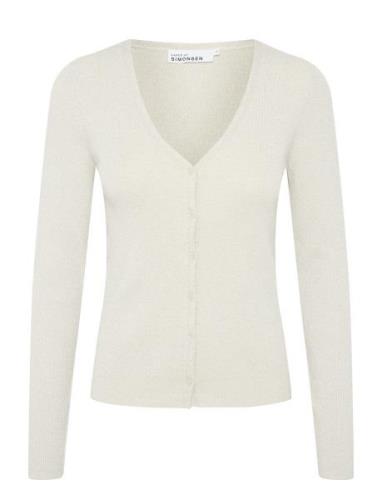 Opeyakb Cardigan Tops Knitwear Cardigans Cream Karen By Simonsen