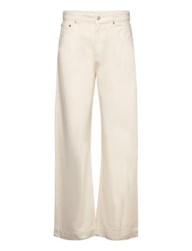 Paula High-Rise Straight Jeans Bottoms Jeans Straight-regular Cream Ma...