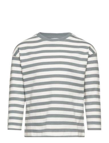 Striped Long Sleeves T-Shirt Tops T-shirts Long-sleeved T-shirts Green...