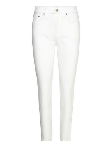 High-Rise Skinny Ankle Jean Bottoms Jeans Skinny White Lauren Ralph La...