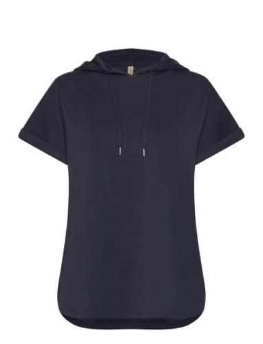 Sc-Banu Tops Sweat-shirts & Hoodies Sweat-shirts Navy Soyaconcept