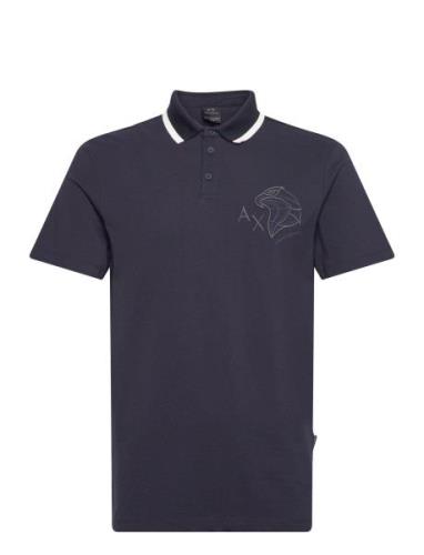 Polo Tops Polos Short-sleeved Navy Armani Exchange