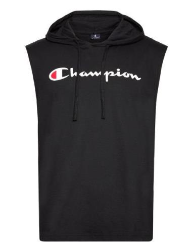 Hooded Sleeveless T-Shirt Sport Sweat-shirts & Hoodies Hoodies Black C...