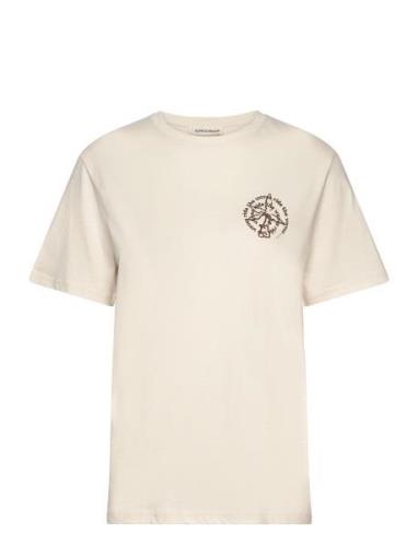 T-Shirt Tops T-shirts & Tops Short-sleeved Cream Sofie Schnoor