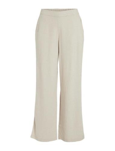 Vilinda Rw Pants/R Bottoms Trousers Wide Leg Cream Vila