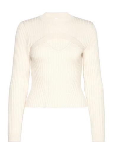 Vivianrs Knit Blouse Tops Knitwear Jumpers Cream Résumé