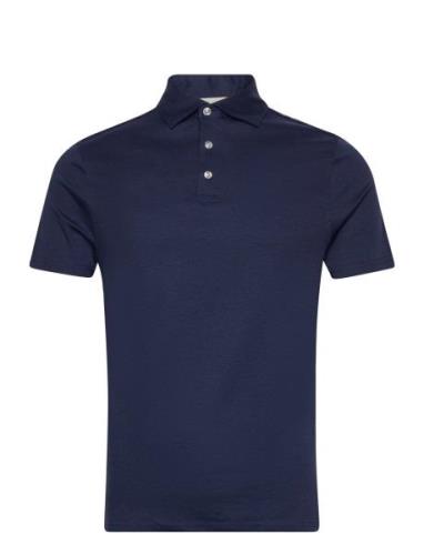 Bs Cayo Regular Fit Polo Shirt Tops Polos Short-sleeved Blue Bruun & S...