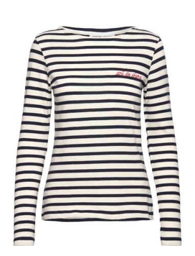 Colombier Ls Art De Vivre/Gots Tops T-shirts & Tops Long-sleeved Navy ...