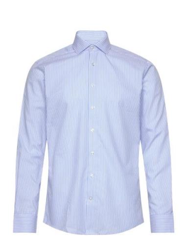 Bs Moss Slim Fit Shirt Tops Shirts Business Blue Bruun & Stengade