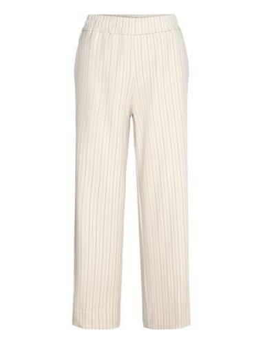 Louisefv Ankle Bottoms Trousers Straight Leg Beige FIVEUNITS