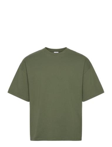 Slhboxy-Cfw 220 Tee Ex Tops T-shirts Short-sleeved Khaki Green Selecte...