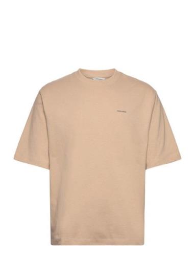 M. Relaxed Tee Designers T-shirts Short-sleeved Beige HOLZWEILER