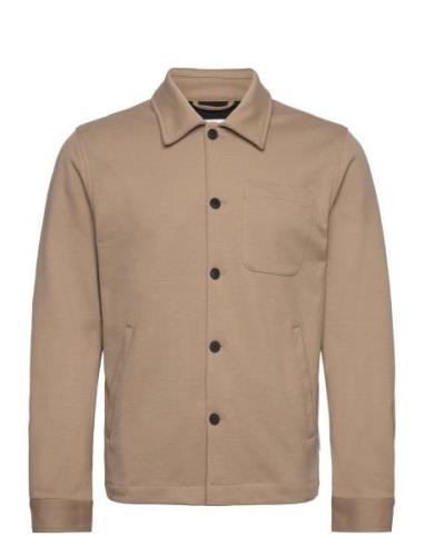 Superflex Overshirt Tops Overshirts Beige Lindbergh