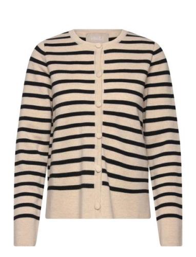 Sissy Merino Jacket Tops Knitwear Cardigans Beige Ella&il