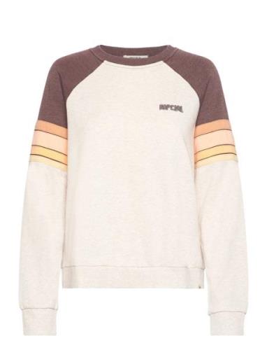 Surf Revival Raglan Crew Sport Sweat-shirts & Hoodies Sweat-shirts Cre...