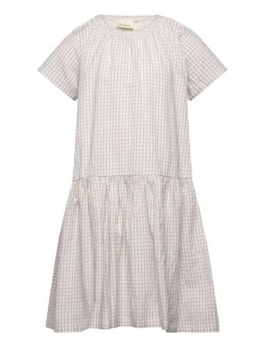 Dress Ss Check Dresses & Skirts Dresses Casual Dresses Short-sleeved C...