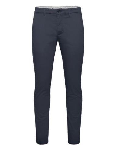 Bleecker Chino Printed Structure Bottoms Trousers Chinos Navy Tommy Hi...