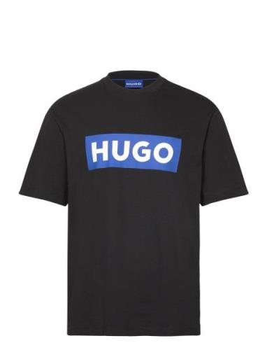 Nico Tops T-shirts Short-sleeved Black HUGO BLUE