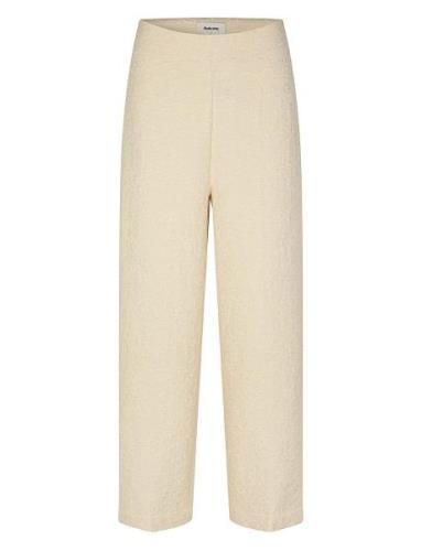 Hollismd Pants Bottoms Trousers Straight Leg Beige Modström