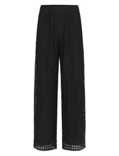 Hattiemd Pants Bottoms Trousers Wide Leg Black Modström