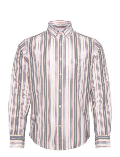 Reg Stripe Archive Oxford Shirt Tops Shirts Casual White GANT