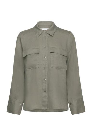 Cassidy Shirt Tops Shirts Long-sleeved Green Twist & Tango