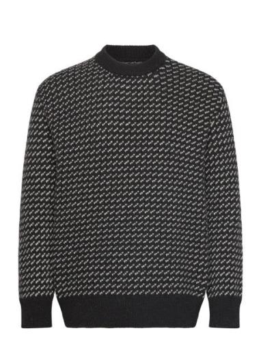 Shetland Gustav Lusekofte Knit Tops Knitwear Round Necks Black Mads Nø...