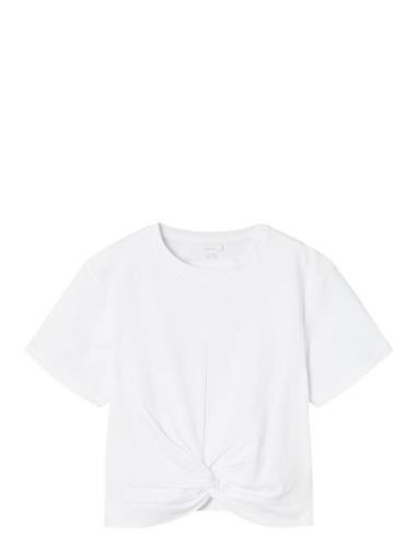 Nkfdinas Ss Nreg Short Top Tops T-shirts Short-sleeved White Name It