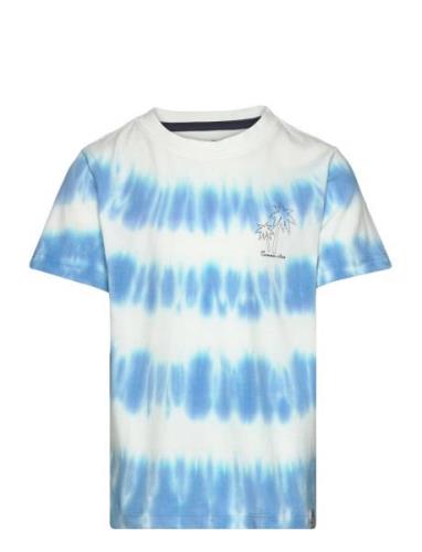 T-Shirt Ss Tie Dye Tops T-shirts Short-sleeved Blue Minymo