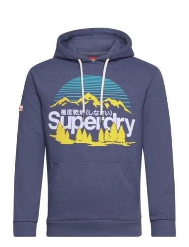 Great Outdoors Graphic Hoodie Tops Sweat-shirts & Hoodies Hoodies Blue...