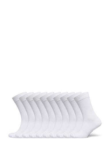 Bo.10P Crew Sock Underwear Socks Regular Socks White Frank Dandy