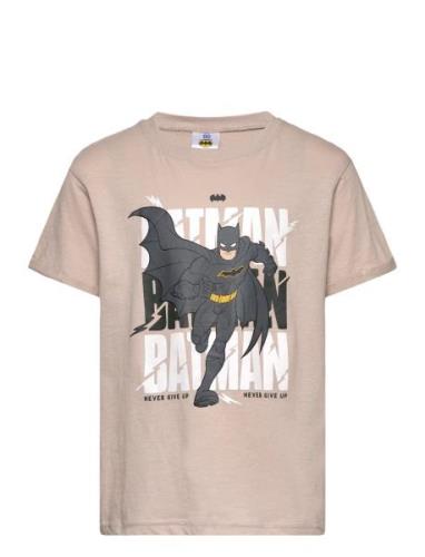 Tshirt Tops T-shirts Short-sleeved Beige Batman