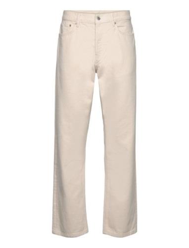 Natur Cotton Coen Jeans Bottoms Jeans Regular Cream Mads Nørgaard