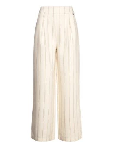 Carrara Striped Wideleg Pants Bottoms Trousers Wide Leg Cream Tamaris ...