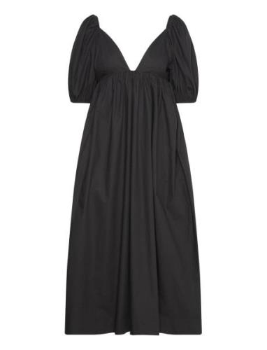 Cotton Poplin Designers Knee-length & Midi Black Ganni