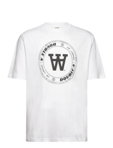 Wwasa Tirewall T-Shirt Gots Tops T-shirts Short-sleeved White Double A...