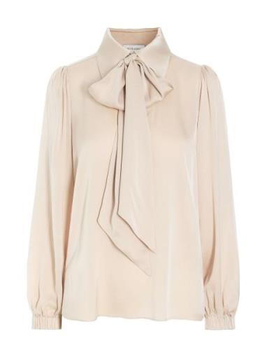 Kikkidea Tops Blouses Long-sleeved Beige Dea Kudibal