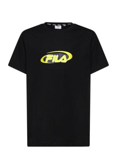 Legden Graphic Tee Sport T-shirts Short-sleeved Black FILA