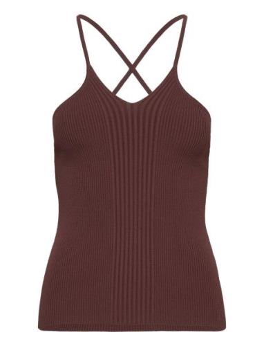 Sanina Top 15172 Tops T-shirts & Tops Sleeveless Brown Samsøe Samsøe