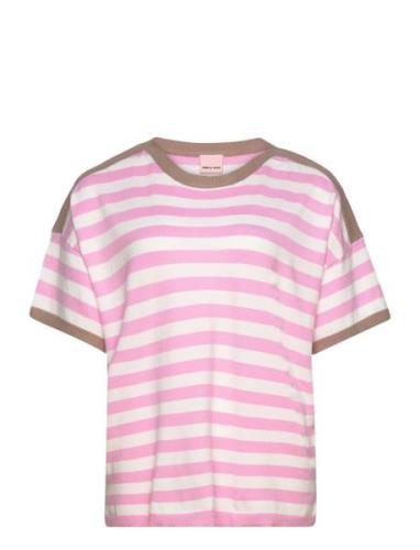 Swaddi Pu 1 Tops T-shirts & Tops Short-sleeved Pink Simple Wish