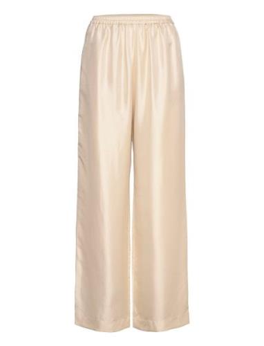 Madoka Trousers Bottoms Trousers Wide Leg Cream Ahlvar Gallery