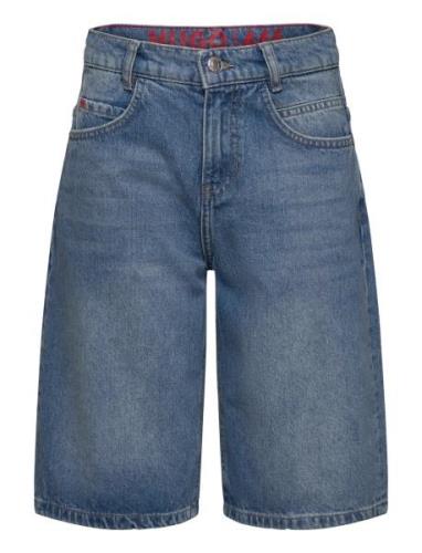 Denim Bermuda Shorts Bottoms Shorts Blue Hugo Kids