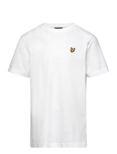 Plain T-Shirt Tops T-shirts Short-sleeved White Lyle & Scott