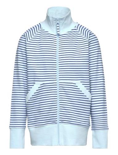 Zip Sweater Tops Sweat-shirts & Hoodies Sweat-shirts Blue Geggamoja